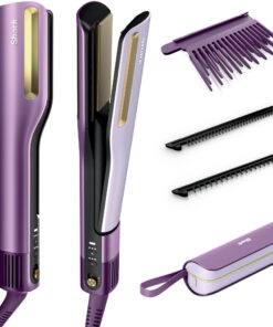 Haarglätter und Föhn in einem mit Keramikplatten und Schnell-Trocknung